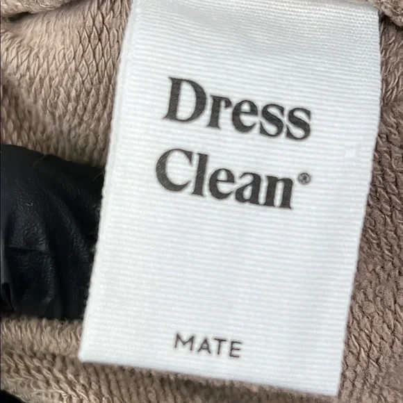 NEW MATE The Label M 100% Organic Cotton Light Brown/Tan Fleece‎ Relaxed Sweat - Picture 10 of 15